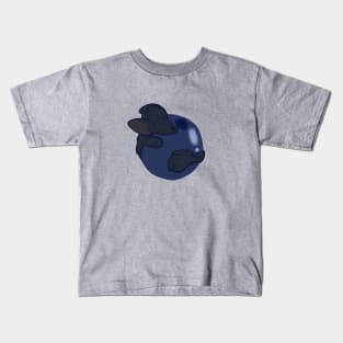 Sable Hugging a Blueberry Kids T-Shirt